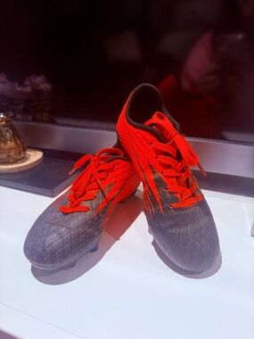 Amazon Kids' Sneakers Red and Black Athletic Cleats